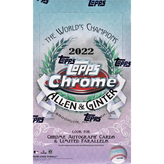 2022 Topps Allen & Ginter Chrome Baseball Hobby Box SINGLE PACK