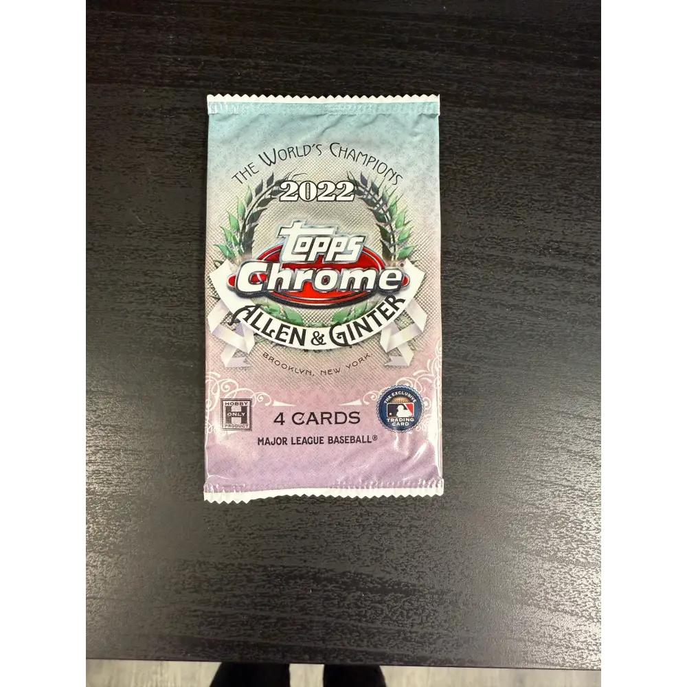 2022 Topps Allen & Ginter Chrome Baseball Hobby Box SINGLE PACK