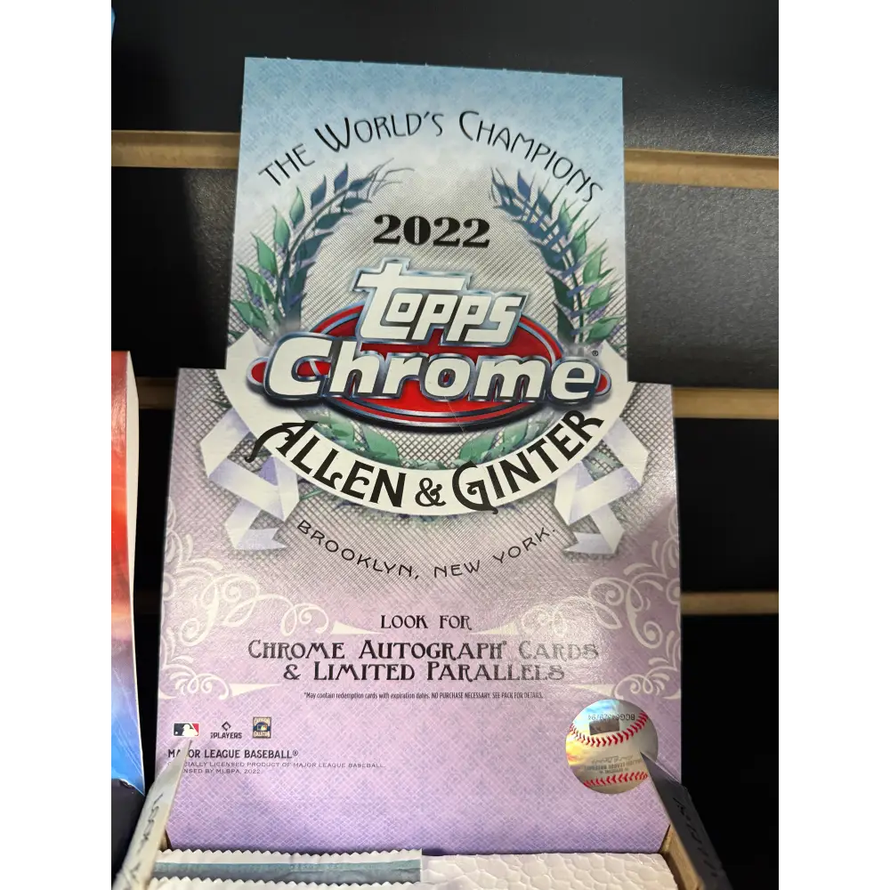 2022 Topps Allen & Ginter Chrome Baseball Hobby Box SINGLE PACK