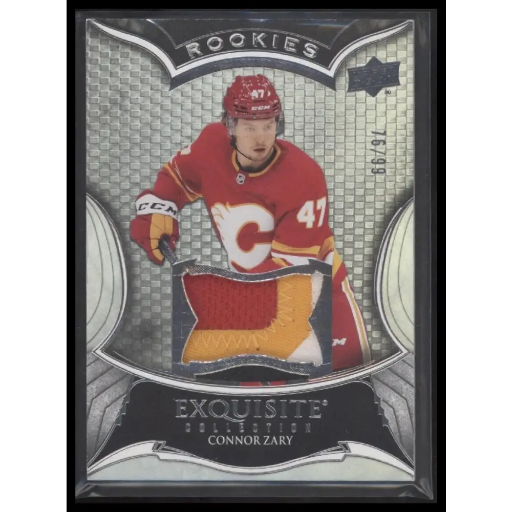 2023-24 Black Diamond #RP-CZ Connor Zary Exquisite Collection Rookies Patch #/99