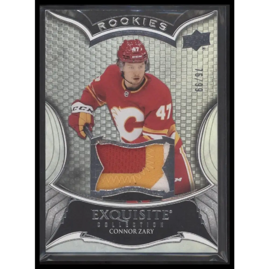 2023-24 Black Diamond #RP-CZ Connor Zary Exquisite Collection Rookies Patch #/99