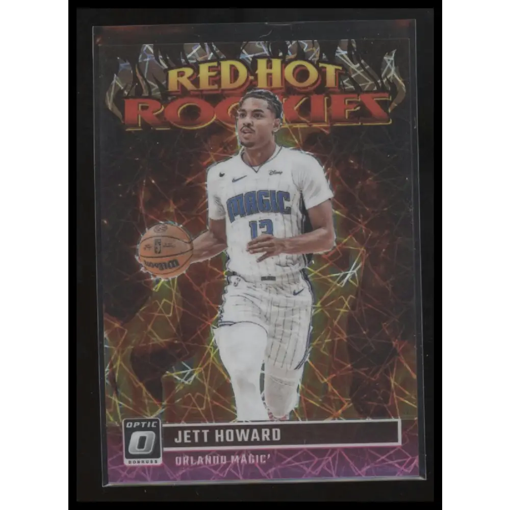 2023-24 Donruss Optic #12 Jett Howard Red Hot Rookies Pink Velocity #/79
