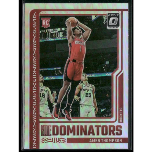 2023-24 Donruss Optic #15 Amen Thompson Elite Dominators Holo