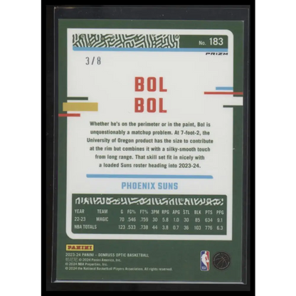 2023-24 Donruss Optic #183 Bol Bol Choice Black Gold #/8