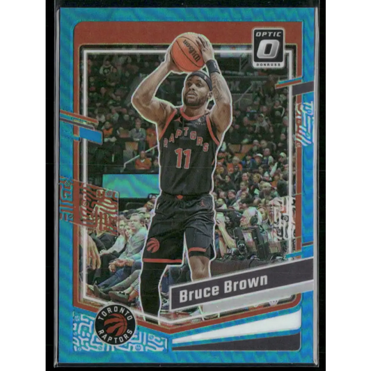 2023-24 Donruss Optic #39 Bruce Brown Blue Seismic #/249