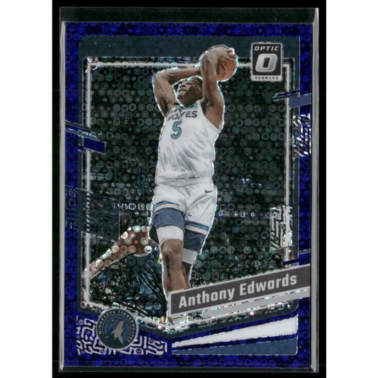 2023-24 Donruss Optic #59 Anthony Edwards Fast Break Purple #/99