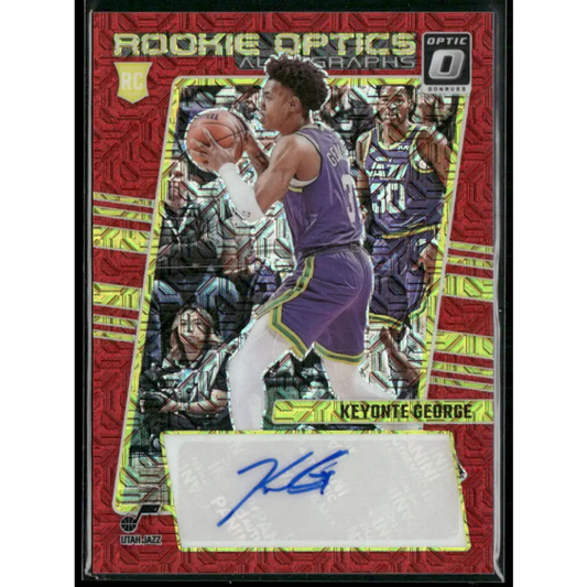 2023-24 Donruss Optic #ROA-KEY Keyonte George Rookie Optics Autographs Choice