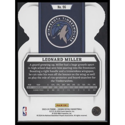 2023-24 Panini Crown Royale #96 Leonard Miller