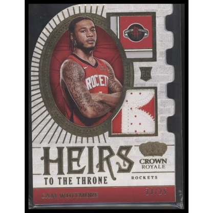 2023-24 Panini Crown Royale #HT-CAM Cam Whitmore Heirs to the Throne Prime #/25