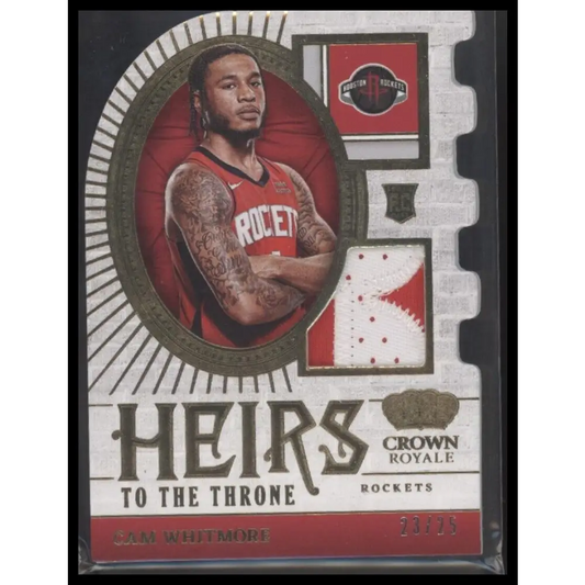 2023-24 Panini Crown Royale #HT-CAM Cam Whitmore Heirs to the Throne Prime #/25