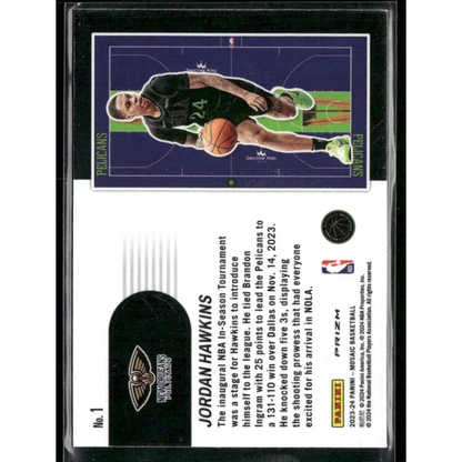 2023-24 Panini Mosaic #1 Jordan Hawkins NBA In-Season Tournament