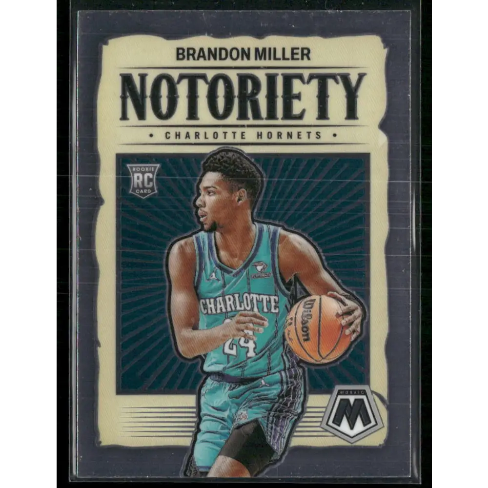 2023-24 Panini Mosaic #10 Brandon Miller Noteriety