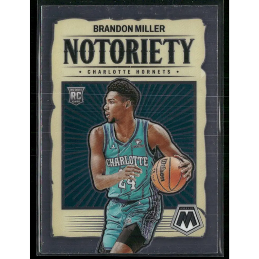 2023-24 Panini Mosaic #10 Brandon Miller Noteriety