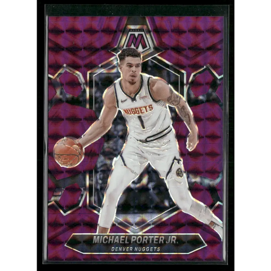 2023-24 Panini Mosaic #110 Michael Porter Jr. Purple #/99