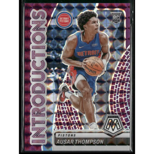 2023-24 Panini Mosaic #12 Ausar Thompson Introductions Mosaic Purple #/99
