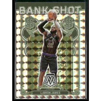 2023-24 Panini Mosaic #13 LeBron James Bank Shot Mosaic Prizm