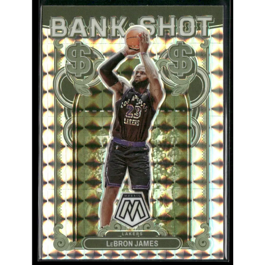 2023-24 Panini Mosaic #13 LeBron James Bank Shot Mosaic Prizm