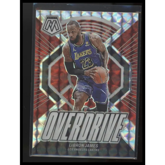 2023-24 Panini Mosaic #13 LeBron James Overdrive