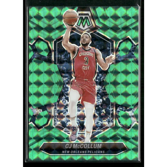 2023-24 Panini Mosaic #153 CJ McCollum Teal #/75