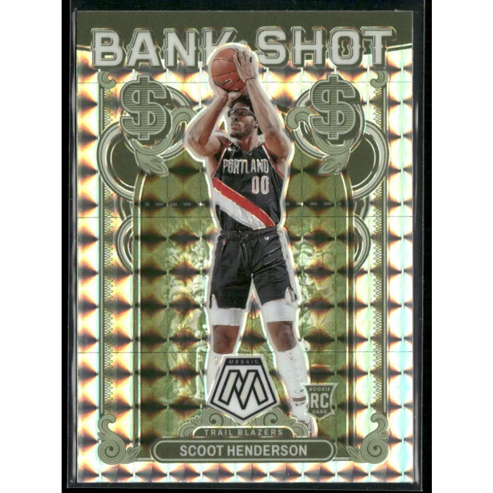 2023-24 Panini Mosaic #18 Scoot Henderson Bank Shot Mosaic