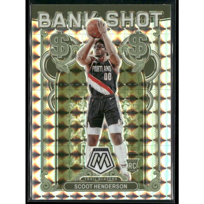 2023-24 Panini Mosaic #18 Scoot Henderson Bank Shot Mosaic