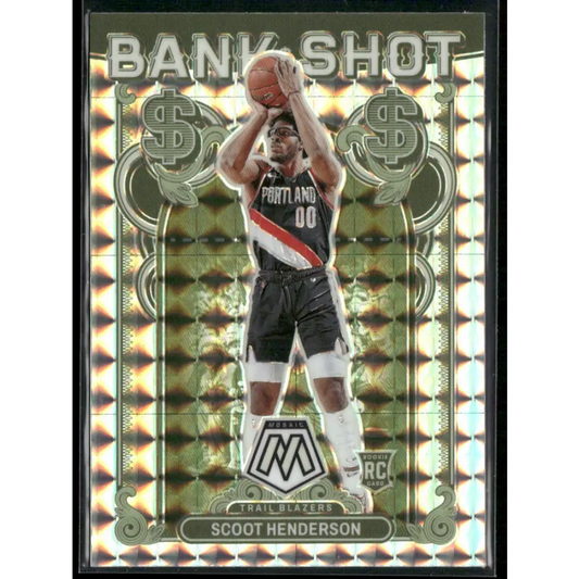 2023-24 Panini Mosaic #18 Scoot Henderson Bank Shot Mosaic