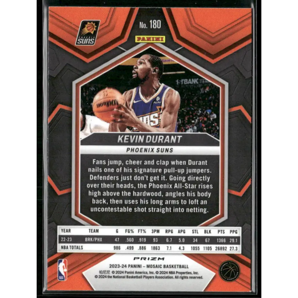 2023-24 Panini Mosaic #180 Kevin Durant Mosaic