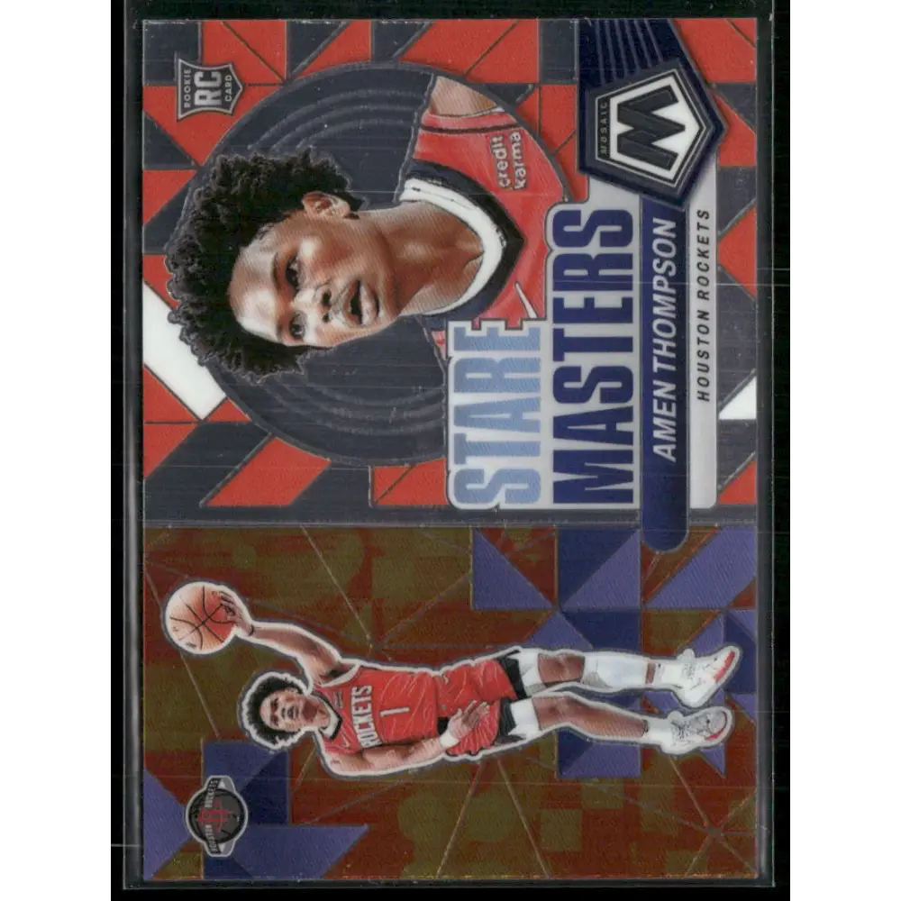2023-24 Panini Mosaic #19 Amen Thompson Stare Masters
