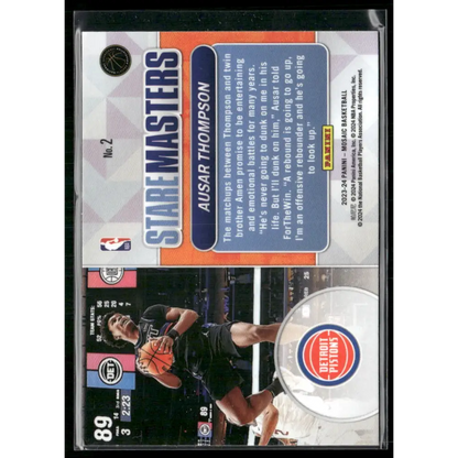 2023-24 Panini Mosaic #2 Ausar Thompson Stare Masters