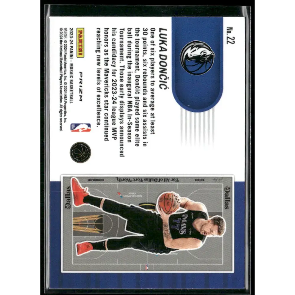 2023-24 Panini Mosaic #22 Luka Doncic NBA In-Season Tournament