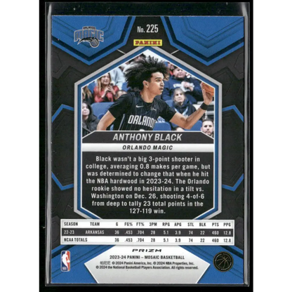 2023-24 Panini Mosaic #225 Anthony Black Mosaic