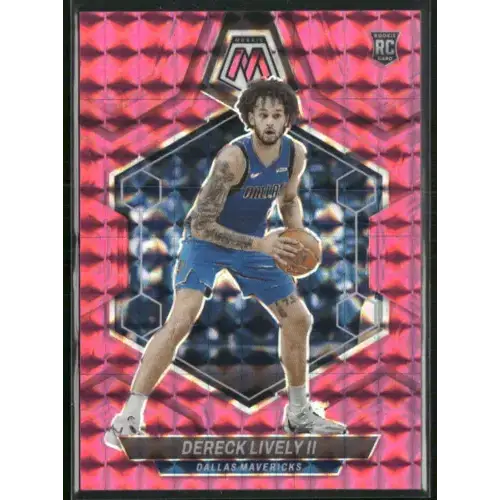2023-24 Panini Mosaic #248 Dereck Lively II Pink #/149