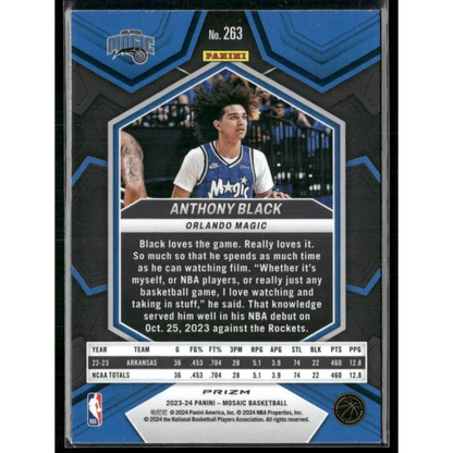 2023-24 Panini Mosaic #263 Anthony Black Mosaic