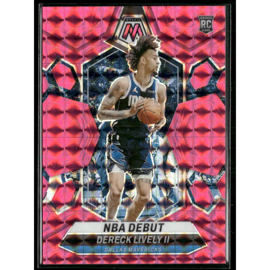 2023-24 Panini Mosaic #265 Dereck Lively II Pink #/149