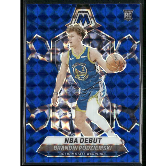 2023-24 Panini Mosaic #266 Brandin Podziemski Blue #/199