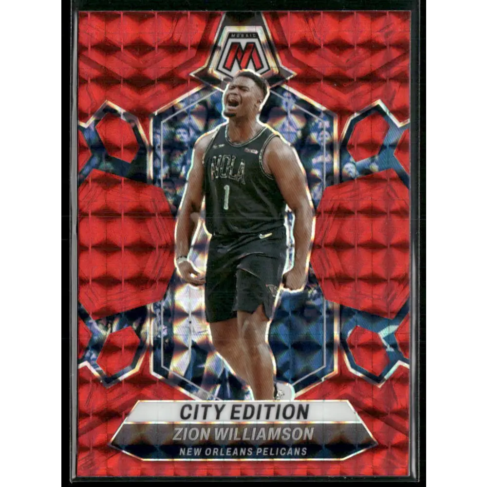 2023-24 Panini Mosaic #271 Zion Williamson Red