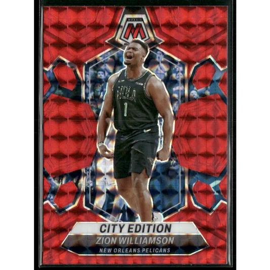 2023-24 Panini Mosaic #271 Zion Williamson Red