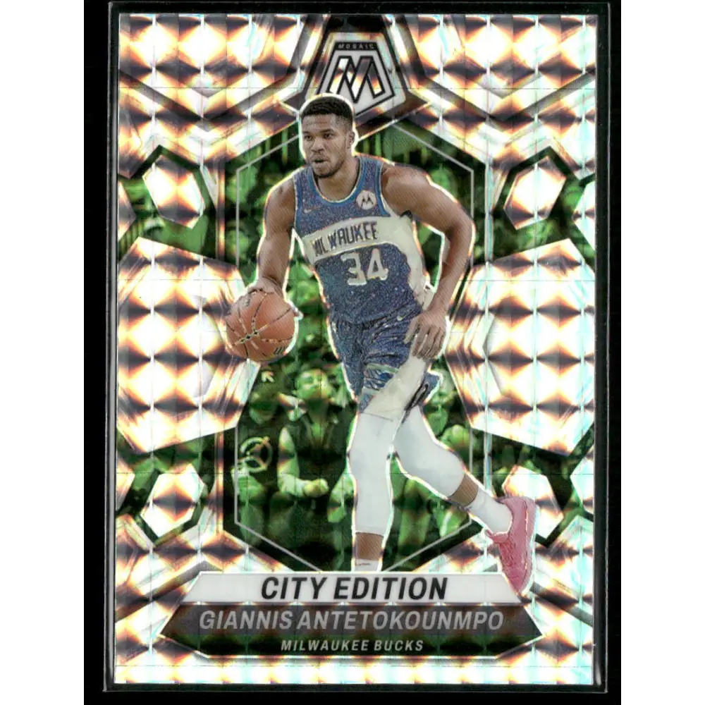 2023-24 Panini Mosaic #279 Giannis Antetokounmpo City Edition