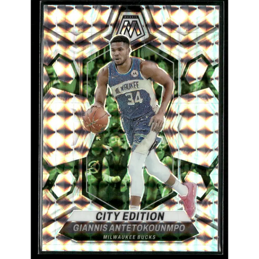 2023-24 Panini Mosaic #279 Giannis Antetokounmpo City Edition
