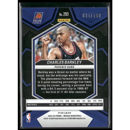 2023-24 Panini Mosaic #293 Charles Barkley Blue #/199
