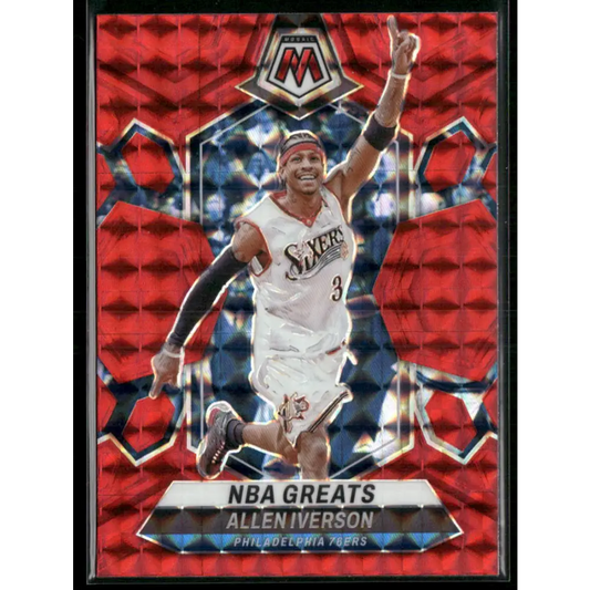 2023-24 Panini Mosaic #300 Allen Iverson Red