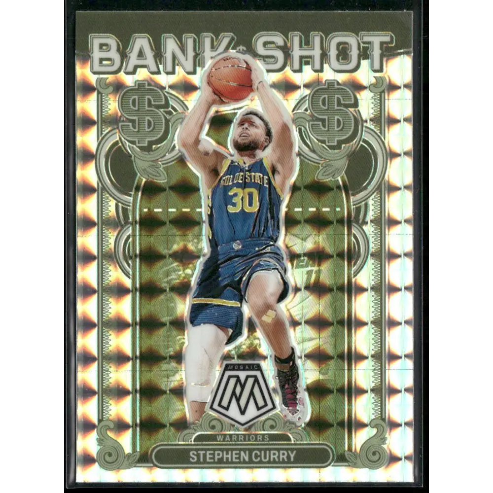 2023-24 Panini Mosaic #4 Stephen Curry Bank Shot Mosaic Prizm