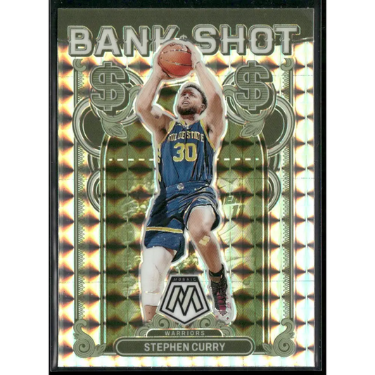 2023-24 Panini Mosaic #4 Stephen Curry Bank Shot Mosaic Prizm