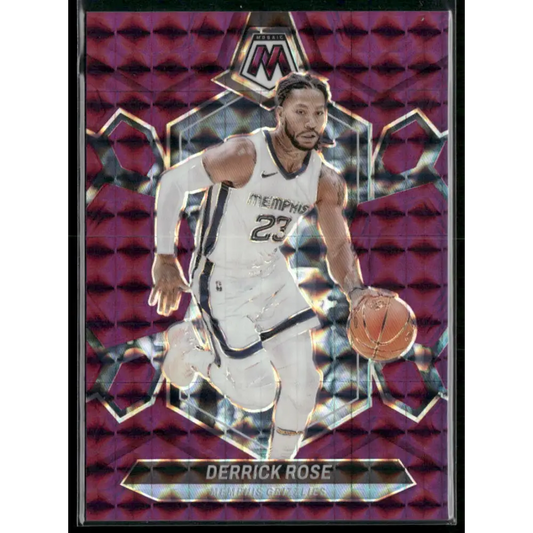 2023-24 Panini Mosaic #48 Derrick Rose Purple #/99
