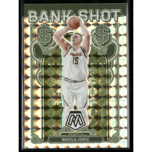 2023-24 Panini Mosaic #5 Nikola Jokic Bank Shot Mosaic Prizm