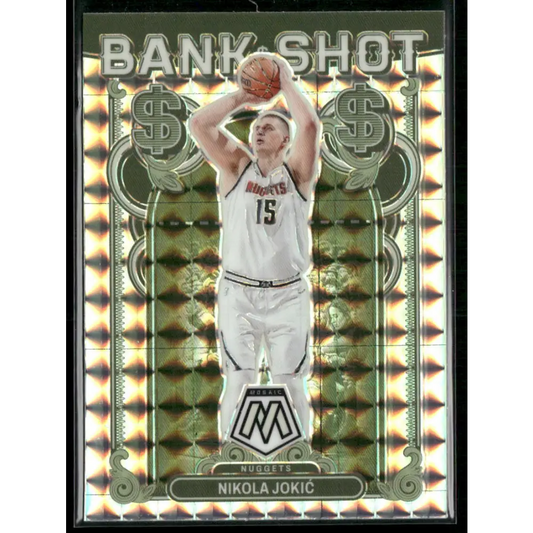 2023-24 Panini Mosaic #5 Nikola Jokic Bank Shot Mosaic Prizm