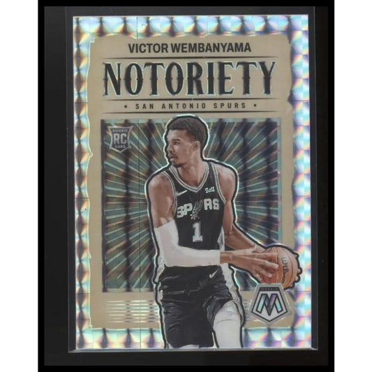 2023-24 Panini Mosaic #5 Victor Wembanyama Noteriety Mosaic