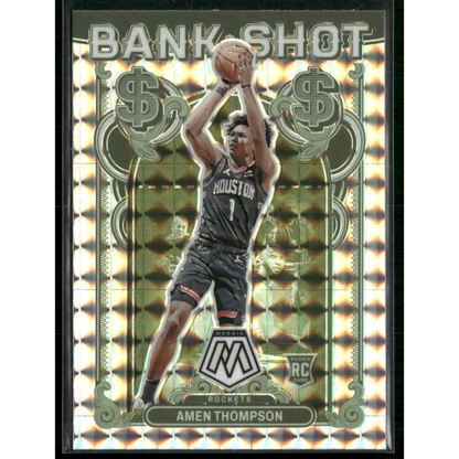 2023-24 Panini Mosaic #6 Amen Thompson Bank Shot Mosaic Prizm