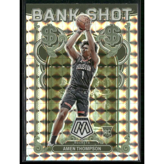 2023-24 Panini Mosaic #6 Amen Thompson Bank Shot Mosaic Prizm