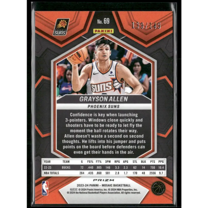 2023-24 Panini Mosaic #69 Grayson Allen Pink #/149